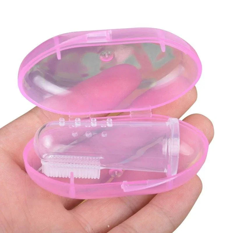 Silicone Pet Finger Toothbrush – Gentle Dental Care for Dogs & Cats