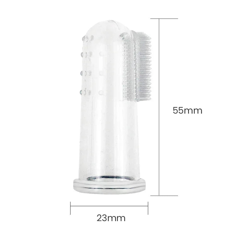 Silicone Pet Finger Toothbrush – Gentle Dental Care for Dogs & Cats