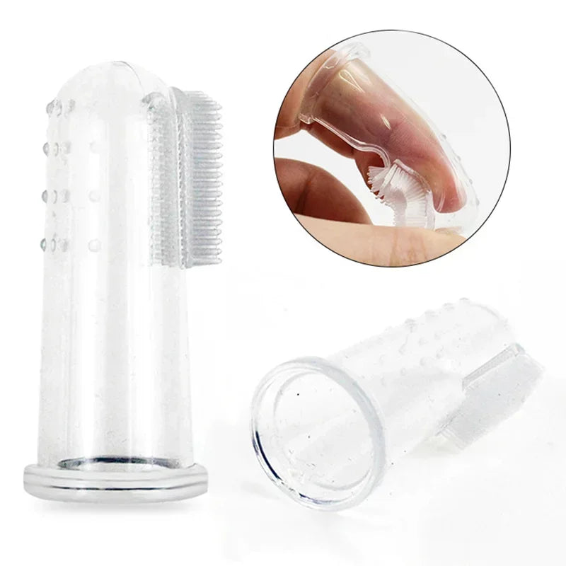 Silicone Pet Finger Toothbrush – Gentle Dental Care for Dogs & Cats