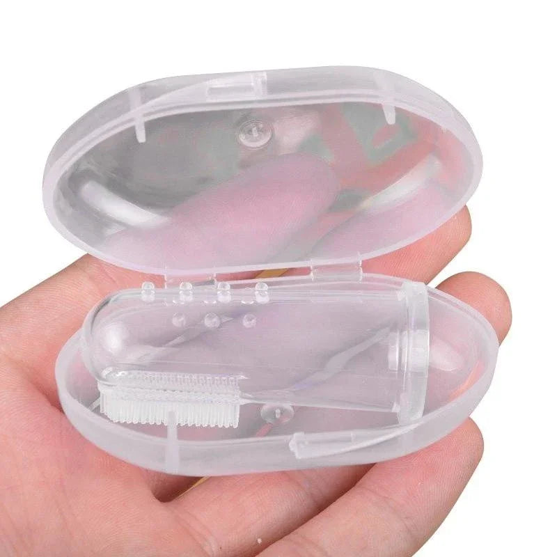 Silicone Pet Finger Toothbrush – Gentle Dental Care for Dogs & Cats