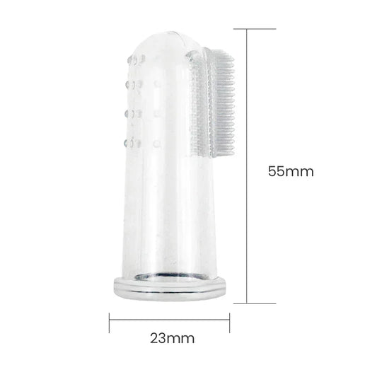 Silicone Pet Finger Toothbrush – Gentle Dental Care for Dogs & Cats